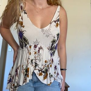 urban outfitters kimchi blue floral tank blouse!